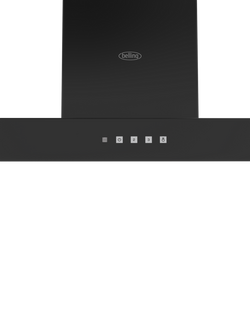 Belling 444411679 T Shaped Chimney Cooker Hood, Black - view 2, Black