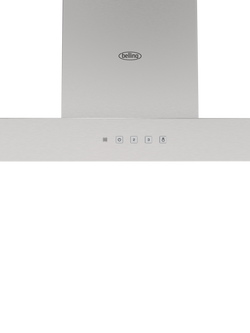 Belling 444411680 T Shaped Chimney Cooker Hood, Stainless Steel - view 2, Stainless Steel