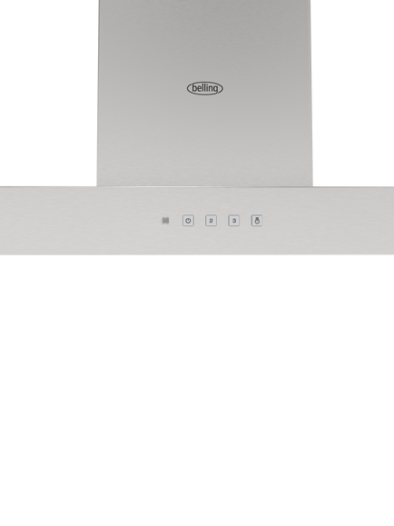 Belling 444411680 T Shaped Chimney Cooker Hood, Stainless Steel - view 2, Stainless Steel