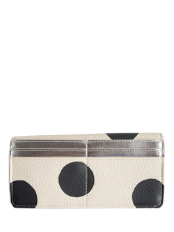 Caroline Gardner Monochrome Spot Envelope Purse, Mono - view 2, Mono
