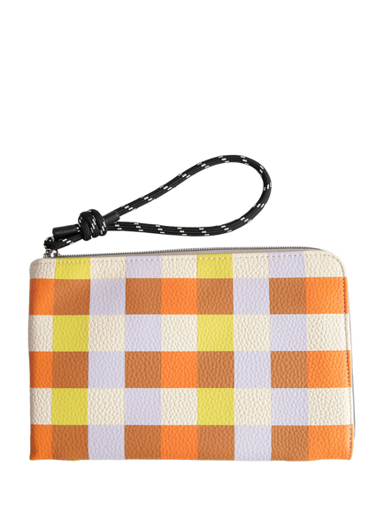 Caroline Gardner Check Travel Pouch, Multi, Multi
