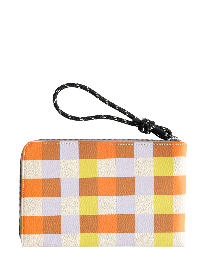 Product image 2 of 3, which shows Caroline Gardner Check Travel Pouch, Multi