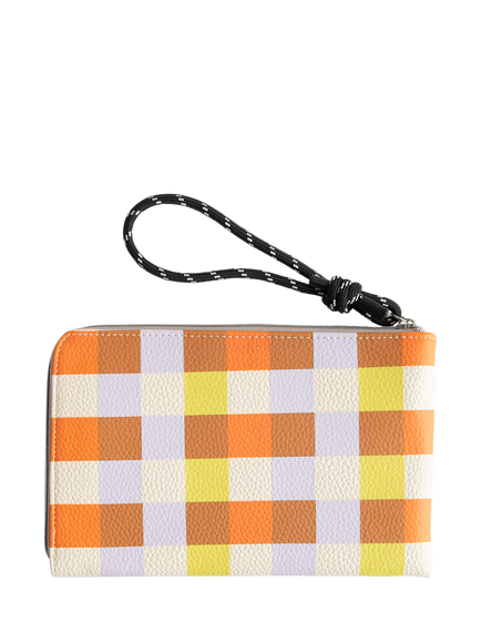 Caroline Gardner Check Travel Pouch, Multi - view 2, Multi