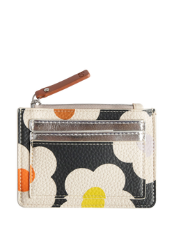 Caroline Gardner Flower Patch Purse, Charcoal, Charcoal
