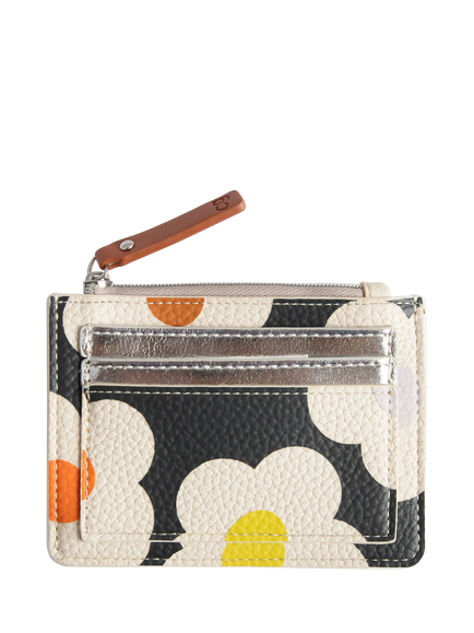 Caroline Gardner Flower Patch Purse, Charcoal, Charcoal