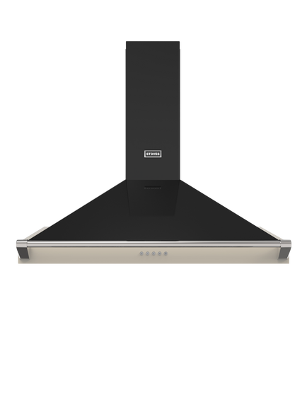Stoves Richmond 100cm Pyramid Chimney Cooker Hood, Cream, Cream