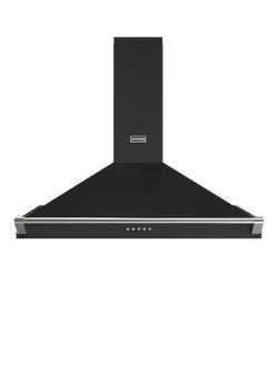 Stoves Richmond 110cm Pyramid Chimney Cooker Hood, Black