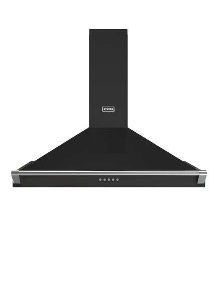 Stoves Richmond 110cm Pyramid Chimney Cooker Hood, Black