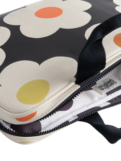 Caroline Gardner Flower Laptop Bag, Charcoal - view 2, Charcoal