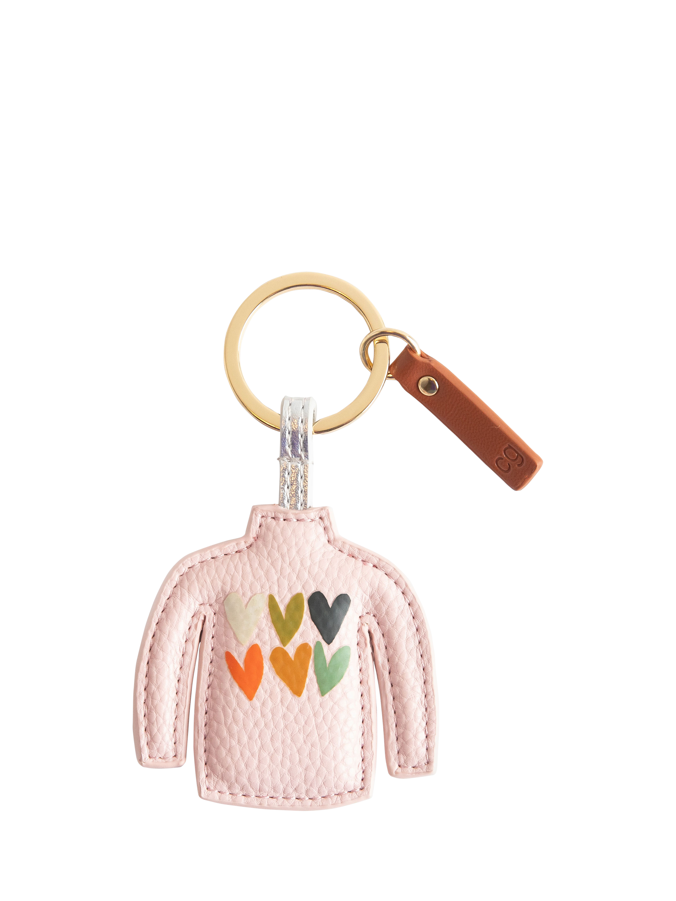 Caroline Gardner Cosy Jumper Keyring, Pink