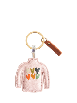 Caroline Gardner Cosy Jumper Keyring, Pink, Pink