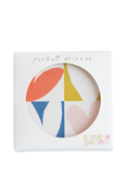 Caroline Gardner Check Heart Pocket Mirror, Multi