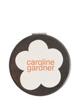 Caroline Gardner Flower Pocket Mirror, Charcoal