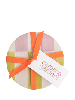 Caroline Gardner Stripe Ceramic Coasters, Set of 4, Multi - view 2, Multi