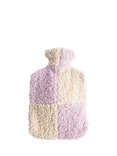 Caroline Gardner Check Borg Hot Water Bottle, Lilac