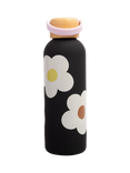 Caroline Gardner Flower Water Bottle, Charcoal