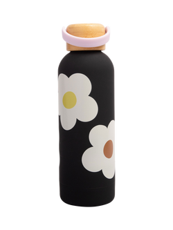 Caroline Gardner Flower Water Bottle, Charcoal - view 2, Charcoal