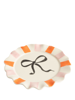 Caroline Gardner Bow Plate, Pink - view 2, Pink
