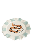 Caroline Gardner Woof Sausage Dog Plate, Multi