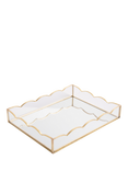 Caroline Gardner Glass Scallop Tray, Gold