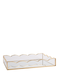 Caroline Gardner Glass Scallop Tray, Gold
