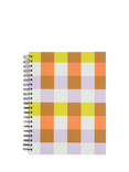 Caroline Gardner Check A4 Spiral Notebook, Multi