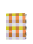 Caroline Gardner Check A4 Spiral Notebook, Multi