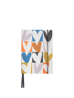 Caroline Gardner A5 Heart Check Notebook, Multi, Multi