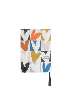 Caroline Gardner A5 Heart Check Notebook, Multi - view 2, Multi