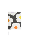 Caroline Gardner Slim Flower Notebook, Charcoal