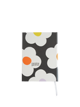 Caroline Gardner Slim Flower Notebook, Charcoal