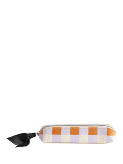 Caroline Gardner Check Pencil Case, Multi, Multi