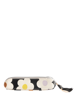 Caroline Gardner Flower Pencil Case, Charcoal, Charcoal