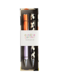 Caroline Gardner Flower & Colour Block Pen Set, Lilac