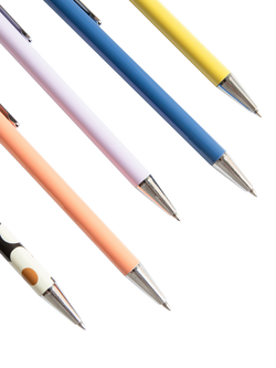 Caroline Gardner Colour Block/Floral Pens, Set of 5, Multi - view 2, Multi