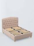 John Lewis Rue 2 Drawer Upholstered Bed Frame, Double, Cotton Effect Pink