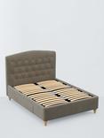 John Lewis Rue 2 Drawer Upholstered Bed Frame, Double, Matte Velvet Mink