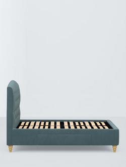 John Lewis Rue 2 Drawer Upholstered Bed Frame, King Size - view 2, Deep Velvet Petrol