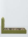 John Lewis Rue Drawer End Upholstered Bed Frame, Double, Deep Velvet Olive