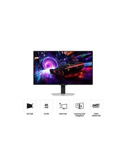 Samsung Odyssey OLED G8 LS32FG810SUXXU 4K Ultra HD Gaming Monitor, 32”, Silver - view 2, Silver