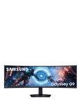 Samsung Odyssey G9 LS49FG910EUXXU Dual QHD Curved Ultrawide Gaming Monitor, 49”, Black