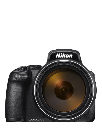 Nikon COOLPIX P1100 Bridge Camera, 16MP, 4K UHD, 125x Optical Zoom, Wi-Fi, Bluetooth, 3.2" Vari-Angle LCD Screen, Black, Black