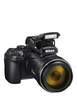Nikon COOLPIX P1100 Bridge Camera, 16MP, 4K UHD, 125x Optical Zoom, Wi-Fi, Bluetooth, 3.2" Vari-Angle LCD Screen, Black - view 2, Black