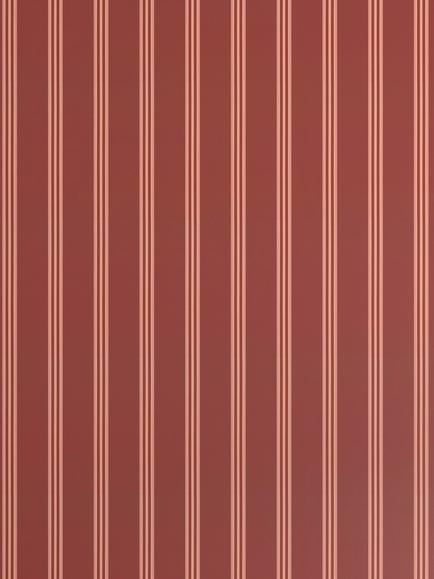 John Lewis x Sanderson Arbre Stripe Wallpaper - view 2, Mulberry/Putty