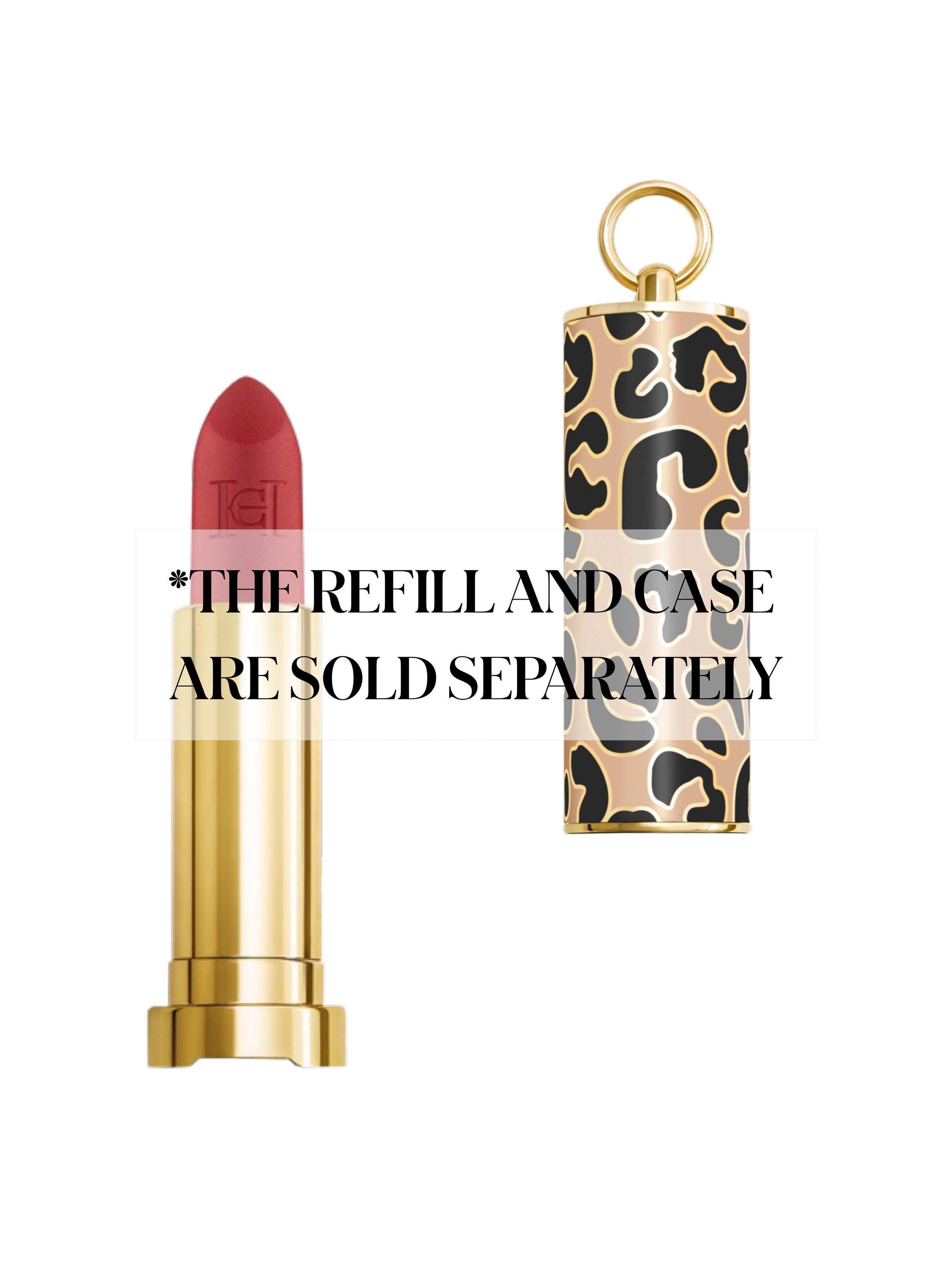 Product image 2 of 8, which shows Carolina Herrera Nude Couture Blur Matte Lipstick Refill, 711 Brick City Rouge