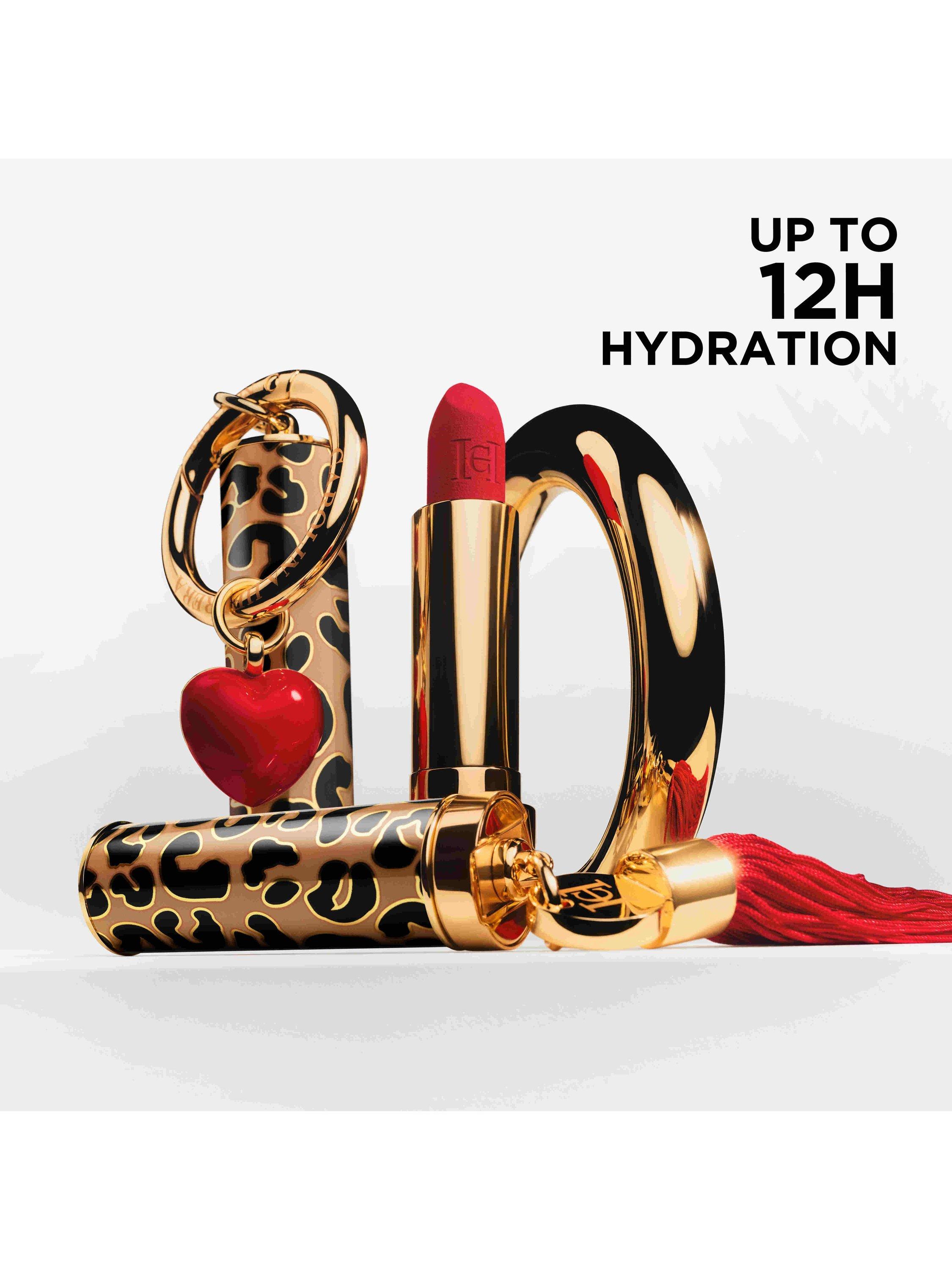 Product image 6 of 8, which shows Carolina Herrera Nude Couture Blur Matte Lipstick Refill, 711 Brick City Rouge