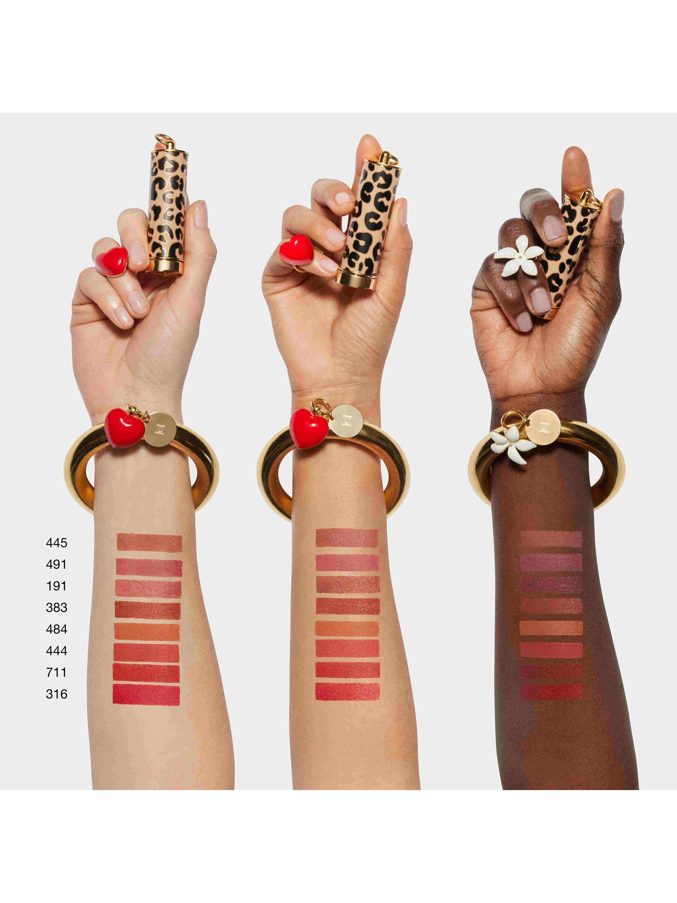 Product image 5 of 8, which shows Carolina Herrera Fabulous Kiss Lipstick Matte Refill, 491 5th Ave Rose