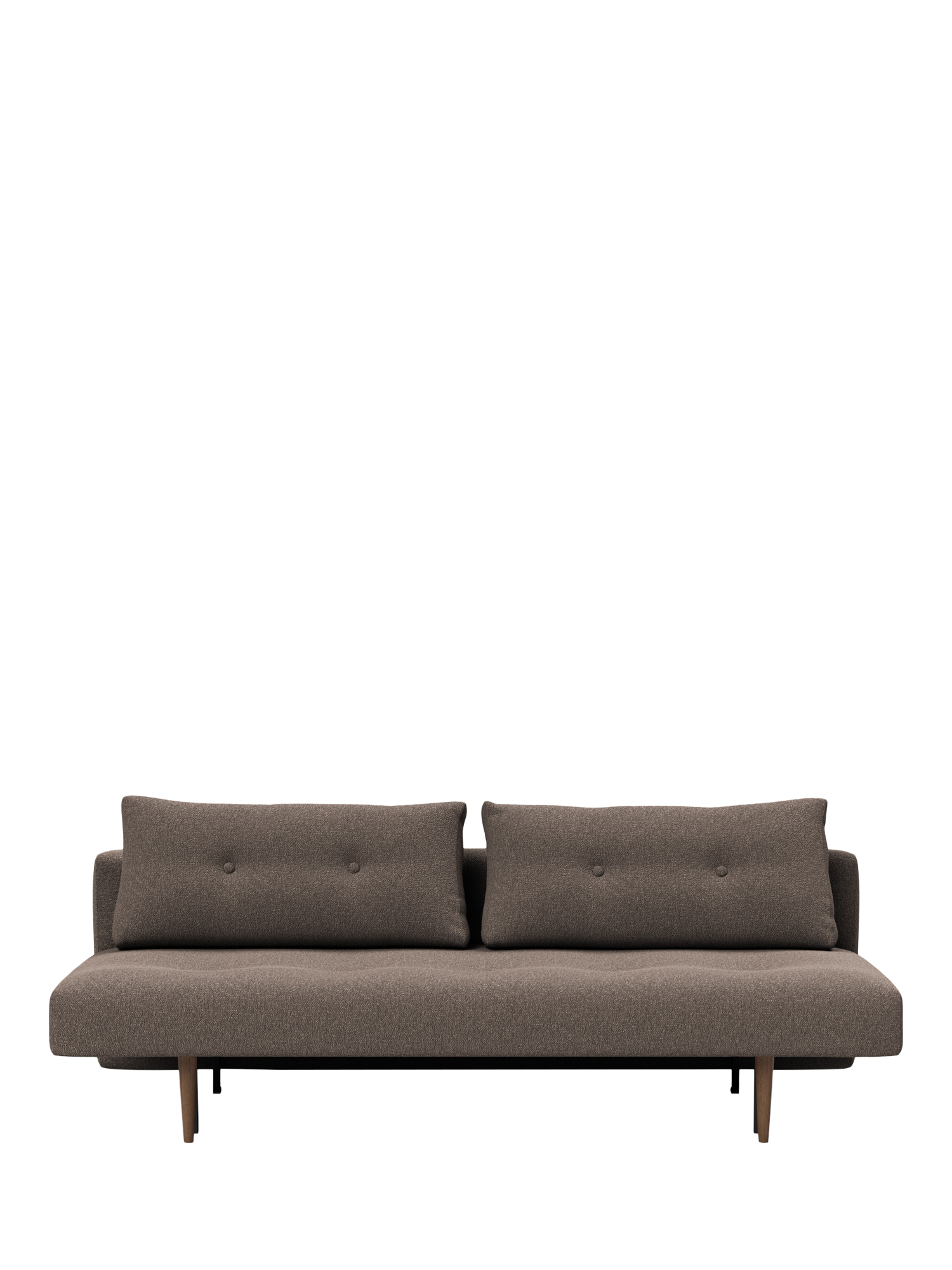 Recast Range, Innovation Living Recast Sofa Bed with Pocket Sprung Mattress, Dark Leg, Boucle Taupe