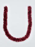 John Lewis Chunky Tinsel, Burgundy