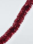 John Lewis Chunky Tinsel, Burgundy